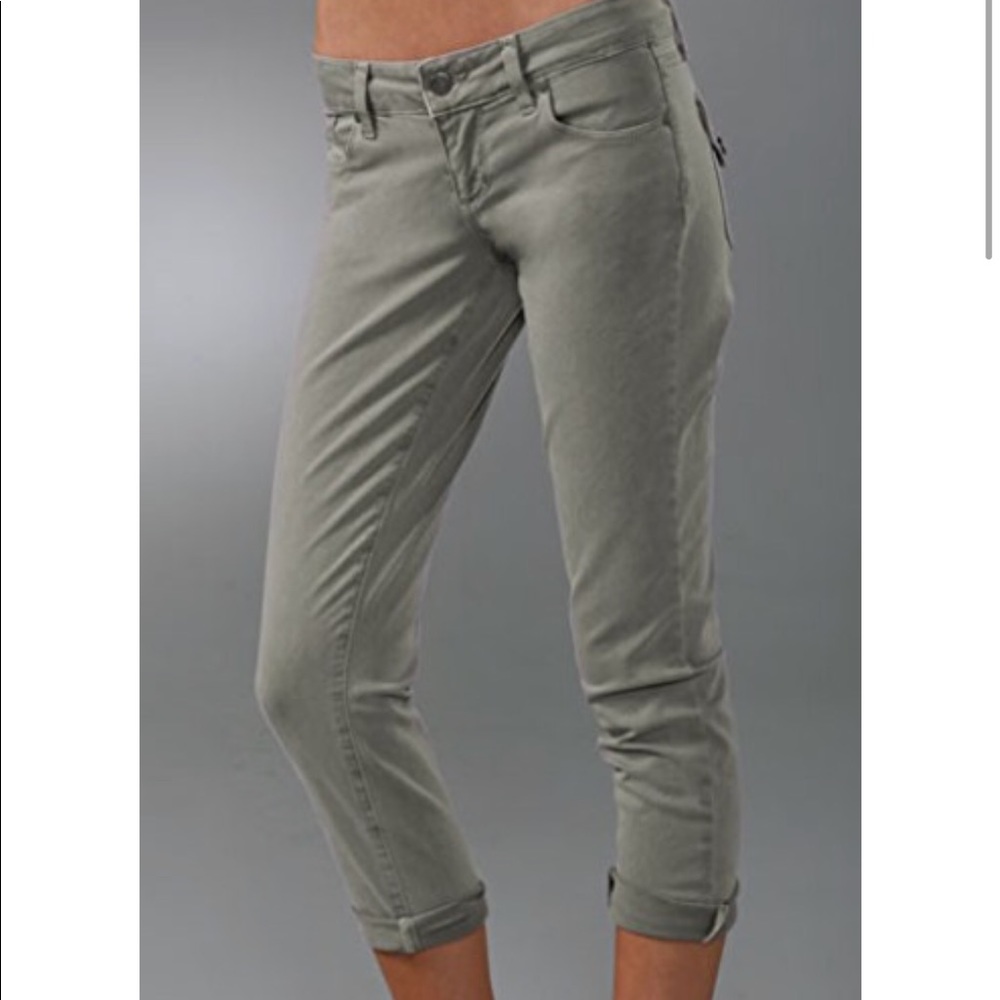 Paige Venice Crop Jeans Serengenti Green 27